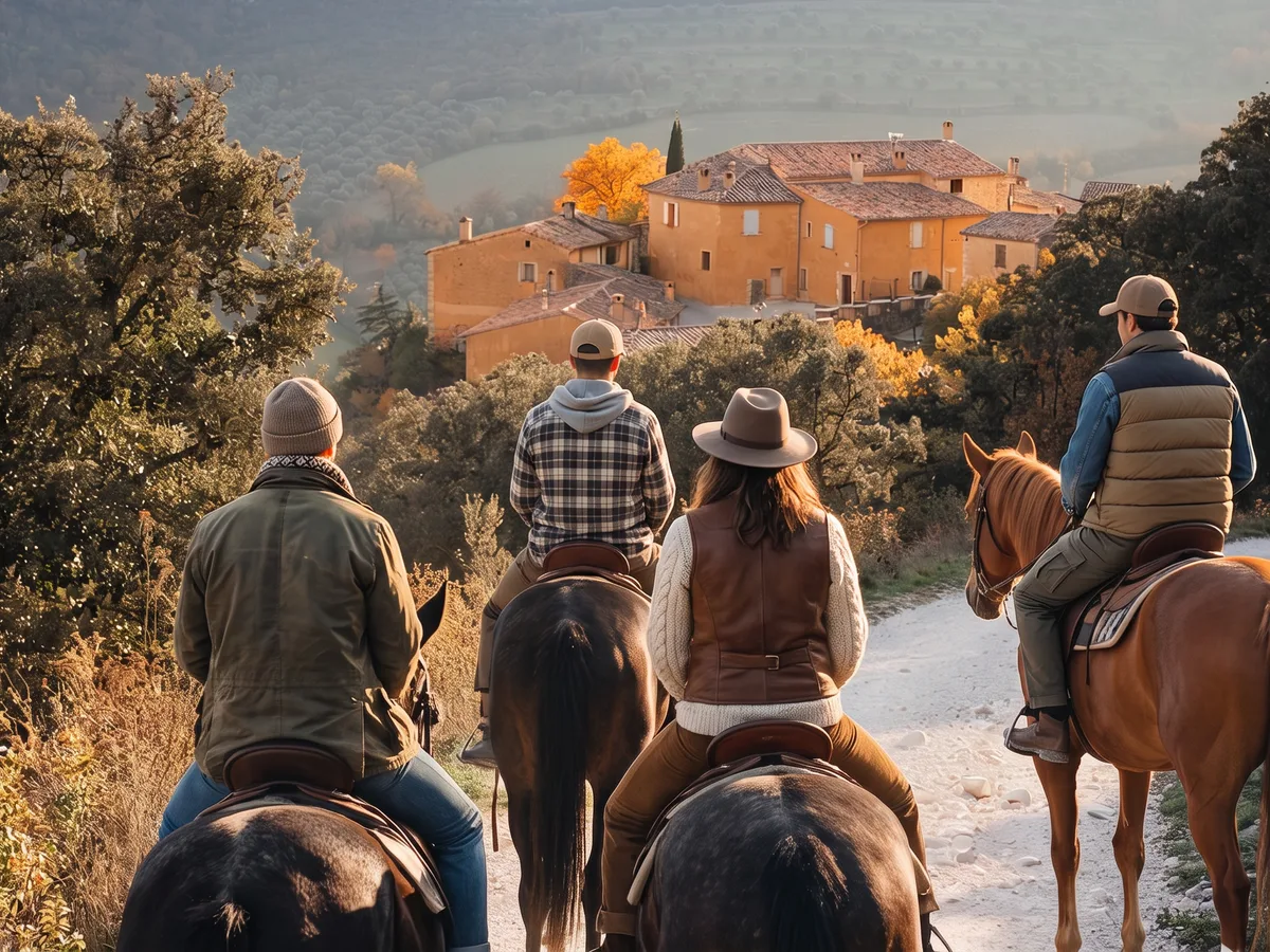 Balade à cheval dans la Drôme, autour de Charmes-sur-l'Herbasse