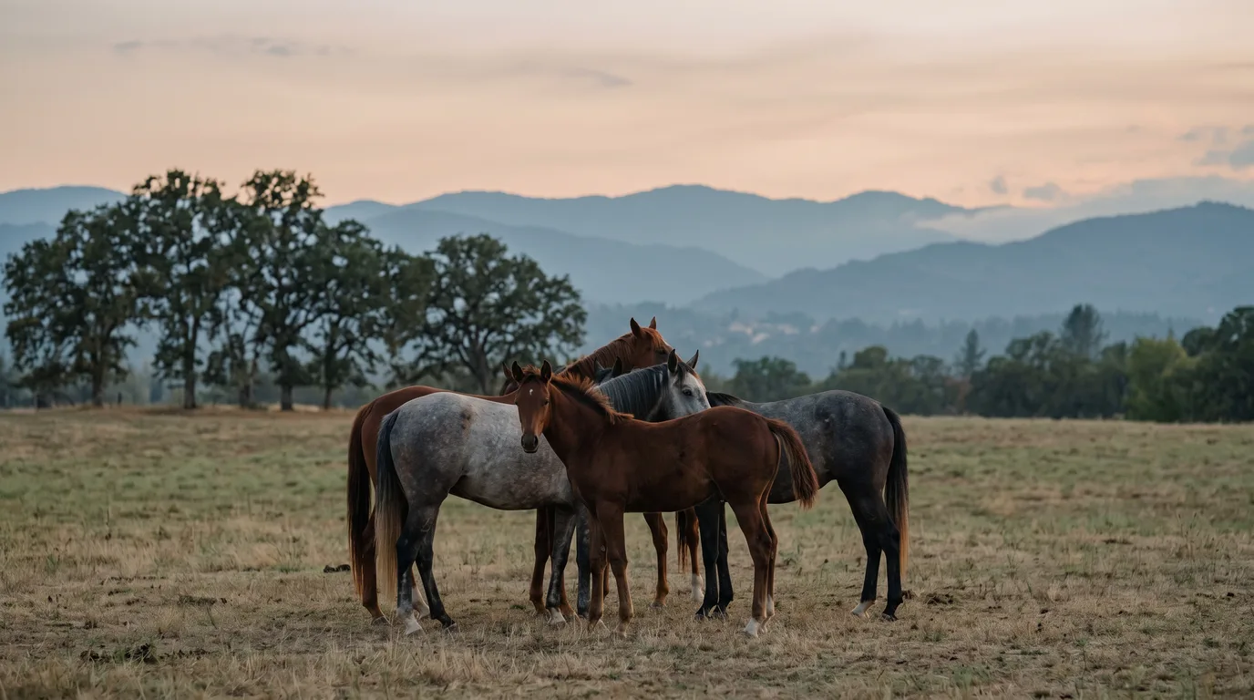 Chevaux en liberté, Le Galop des Collines, Drôme